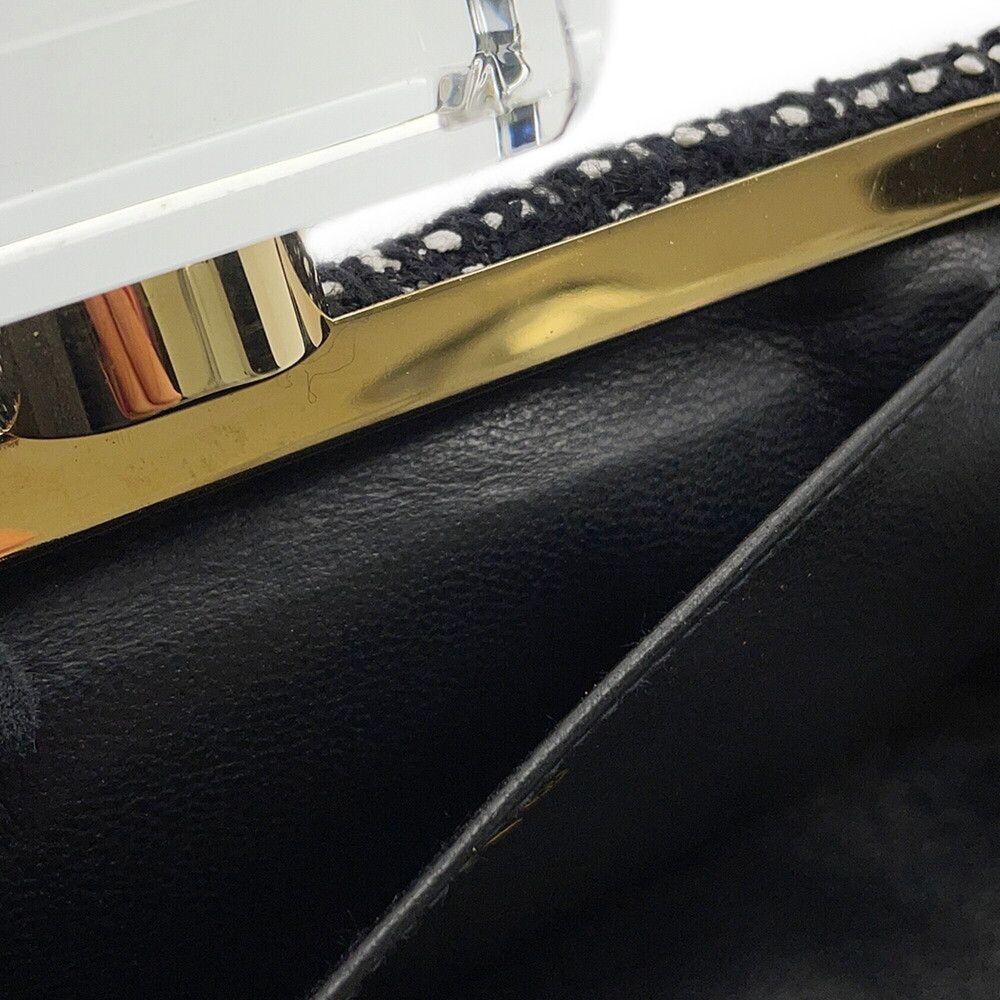 CHANEL Black Logo Clutch Bag - Picture 8 of 11